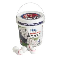 Jugs Small-Ball White Baseball Bucket (4 Dozen)