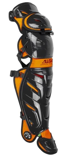 All-Star Senior 16.5" Pro System 7 Axis LG40WPRO Catcher's Leg Guards -Baseball Promotion Store Shop Allstar Senior 16 5 Pro System 7 Axis LG40WPRO Catchers Leg Guards Black Orange Edmonton Canada