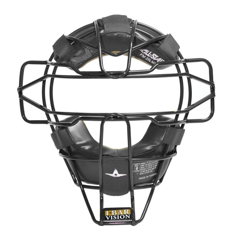 All-Star Senior FM25LMX Traditional Hollow Steel Leather Pads Catcher's Facemask 6 All-Star Senior FM25LMX Traditional Hollow Steel Leather Pads Catcher's Facemask - Image 4