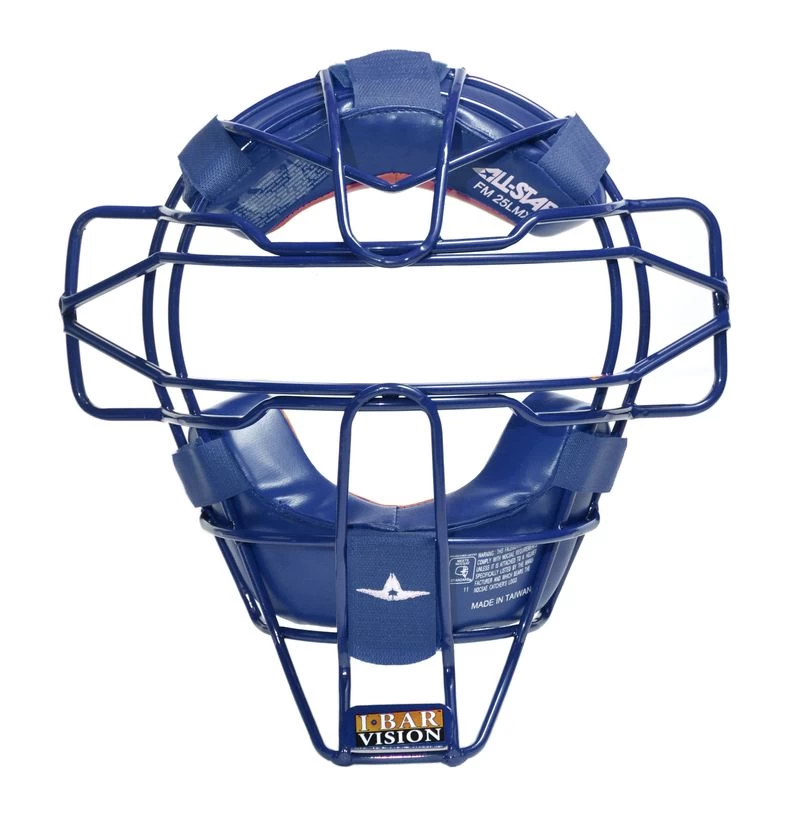 All-Star Senior FM25LMX Traditional Hollow Steel Leather Pads Catcher's Facemask 5 All-Star Senior FM25LMX Traditional Hollow Steel Leather Pads Catcher's Facemask - Image 3