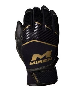 Miken Senior Pro Gold Softball Batting Glove-Pair