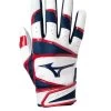 Mizuno Men's B-303 330417.5110 Batting Gloves -Baseball Promotion Store Shop Mizuno Mens B 303 330417 5110 Batting Gloves Navy Red Edmonton Canada