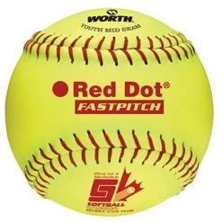 Rawlings 11" Red Dot PX11RYLC Optic Softball-Single