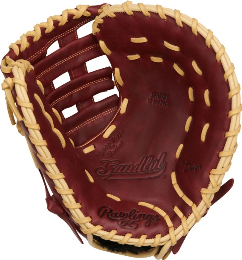 Rawlings 12.5" Sandlot Series SFM18S Baseball First Base Mitt 4 Rawlings 12.5" Sandlot Series SFM18S Baseball First Base Mitt - Image 2