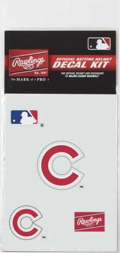 Rawlings MLB Helmet Decal Kit 17 Rawlings MLB Helmet Decal Kit -Baseball Promotion Store Shop Rawlings MLB Helmet Decal Kit Chicago Cubs Edmonton Canada