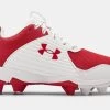 Under Armour Junior Leadoff Low 3023449-600 Rubber Baseball Cleat
