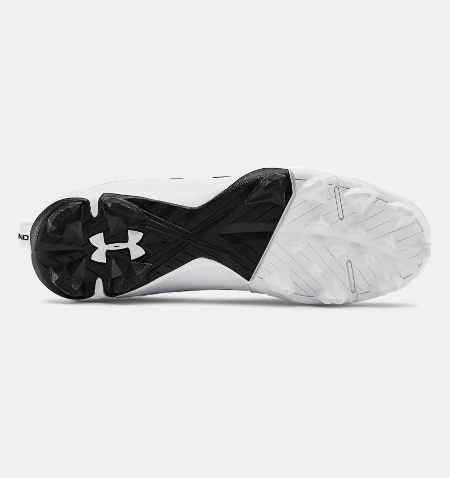 Under Armour Junior Leadoff Low Rubber 3022072-100 Baseball Cleat 4 Under Armour Junior Leadoff Low Rubber 3022072-100 Baseball Cleat - Image 2