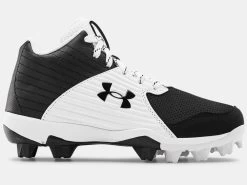 Under Armour Junior Leadoff Mid 3023448-001 Rubber Baseball Cleat