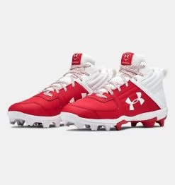 Under Armour Junior Leadoff Mid Rubber 3022070-600 Baseball Shoe -Baseball Promotion Store Shop Under Armour Junior Leadoff Mid Rubber 3022070 600 Baseball Shoe Edmonton Canada Store 4