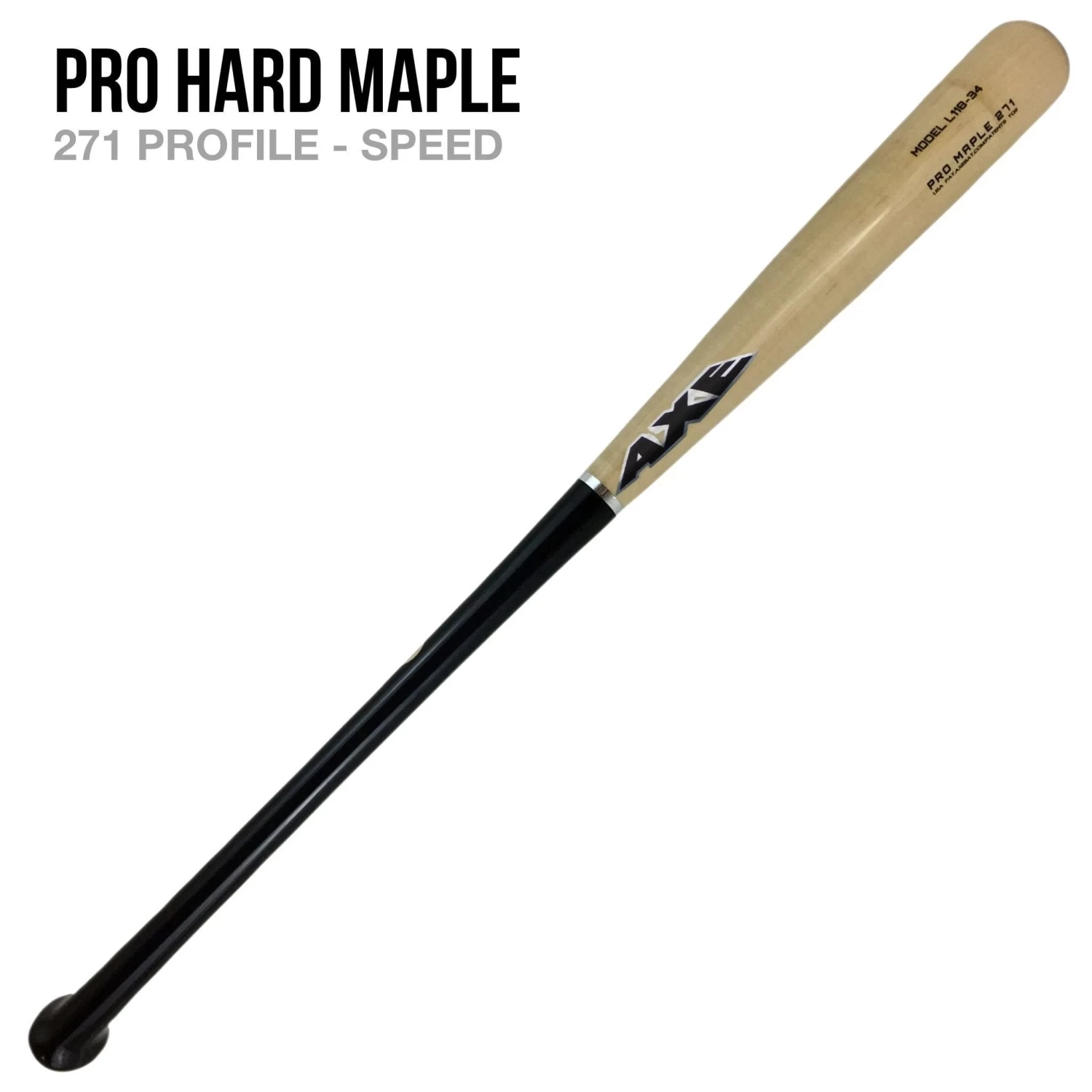Axe Pro Hard Maple 271 Maple Wood L118 Baseball Bat 5 Axe Pro Hard Maple 271 Maple Wood L118 Baseball Bat - Image 3