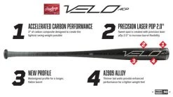 Rawlings Velo ACP -10 (2 5/8") USZV10 USA 1-Piece Carbon Composite Baseball Bat -Baseball Promotion Store shop rawlings velo acp 10 2 5 8 uszv10 usa 1 piece carbon composite baseball bat edmonton canada 3
