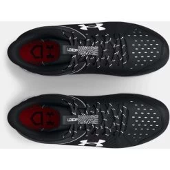 Under Armour Junior Leadoff RM Mid 3025601-001 Rubber Baseball Cleat -Baseball Promotion Store shop under armour junior leadoff rm mid 3025601 001 rubber baseball cleat black white edmonton canada 2
