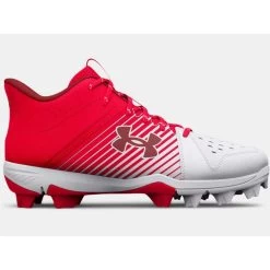 Under Armour Junior Leadoff RM Mid 3025601-600 Rubber Baseball Cleat