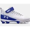 Under Armour Men's Harper 7 RM Mid 3025587-400 Rubber Baseball Cleat -Baseball Promotion Store shop under armour mens harper 7 rm mid 3025587 400 rubber baseball cleat royal white edmonton canada