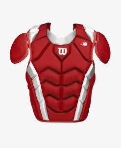 Wilson Senior 16.5" Pro Stock Catcher's Chest Protector -Baseball Promotion Store shop wilson senior 16 5 pro stock catchers chest protector red edmonton canada